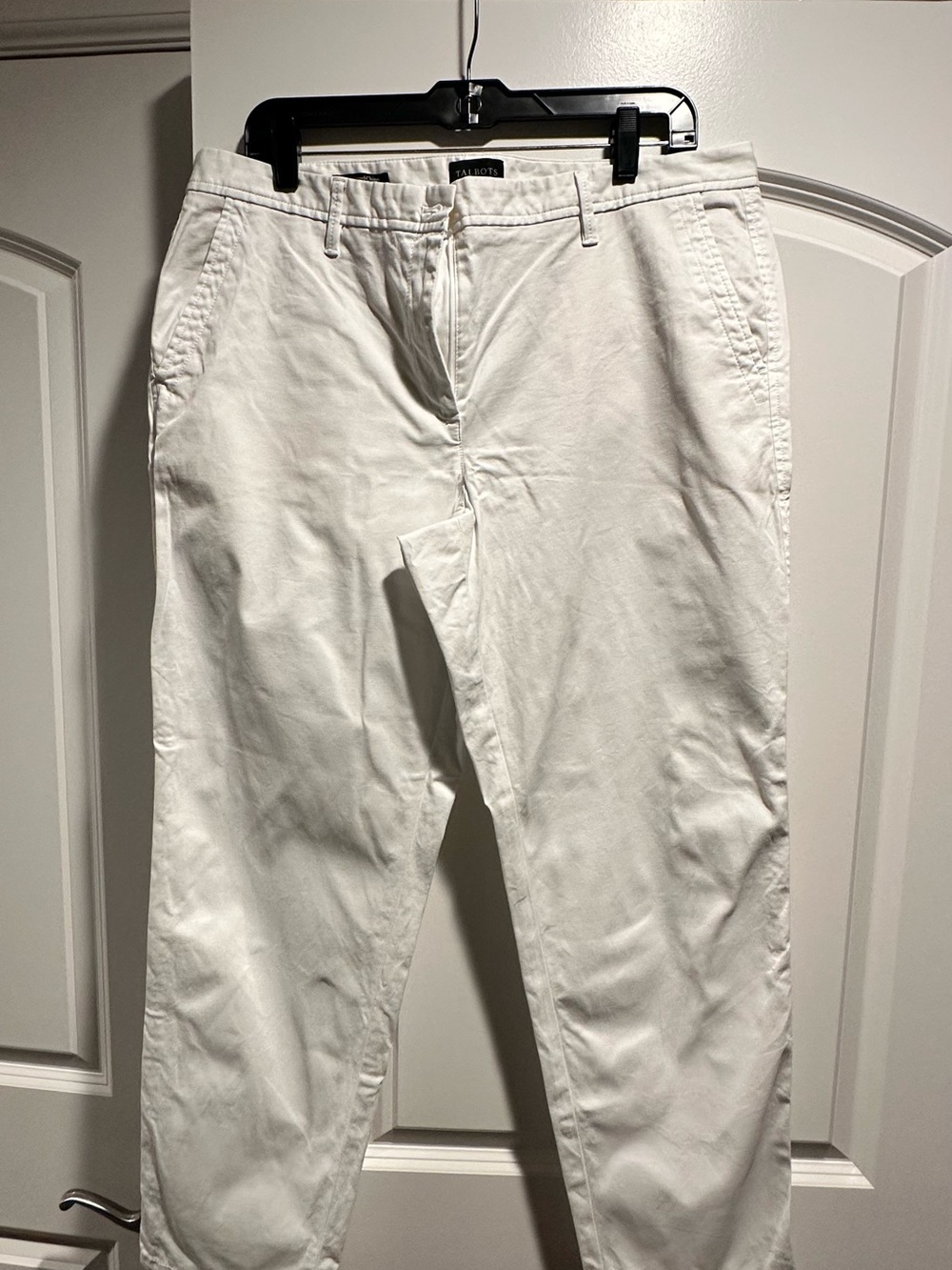 Talbots White Women's Chinos - Straight Leg
